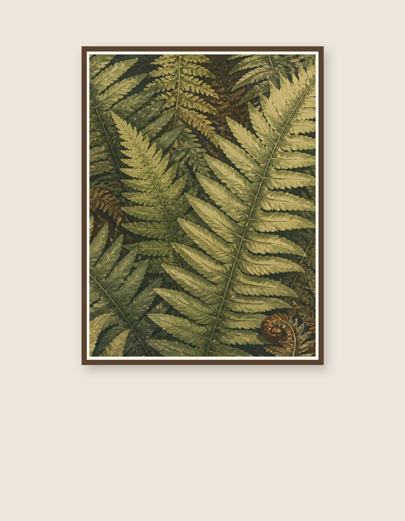 Fern Floor poster in a calm home setting